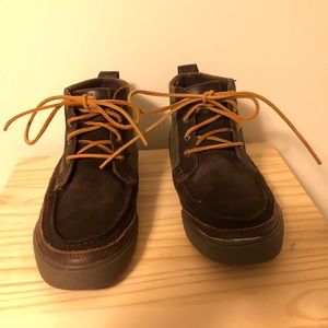 Polo lace up boots with leather laces